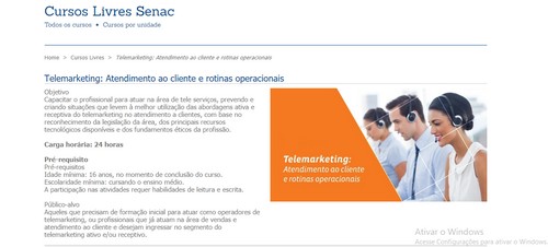 Curso de Operador de Telemarketing