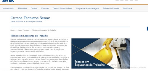 Curso de Segurança do Trabalho