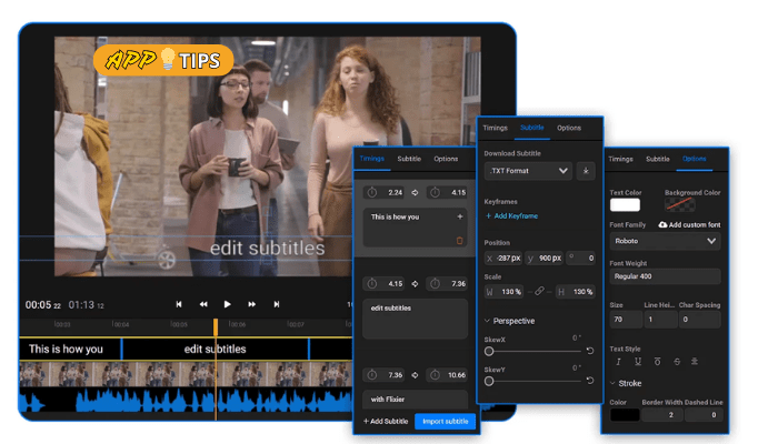Editor de vídeo com legendas: adicione texto de forma fácil